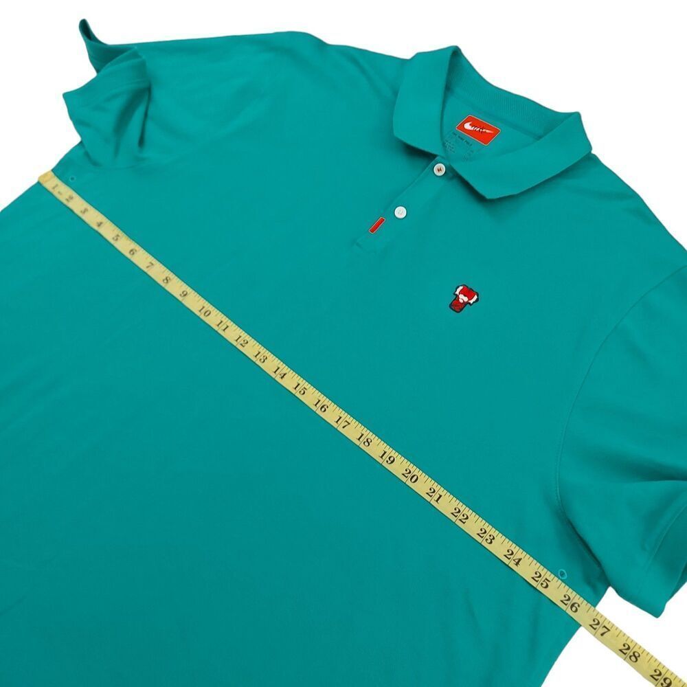 Nike Polo Shirt Mens XXL Green Tiger Woods Frank Masters Breathable Outdoor Golf - Picture 12 of 12
